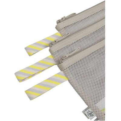 Lässig 3-tlg. Mesh-Beutelset beige Lässig 3-tlg. Mesh-Beutelset beige