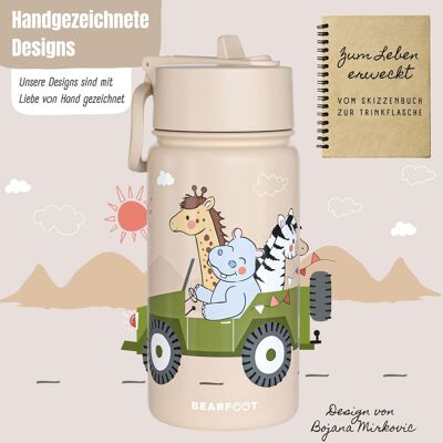 Bearfoot Thermoflasche 400ml braun Bearfoot Thermoflasche 400ml braun
