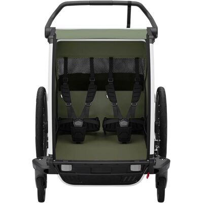 Thule Thule Chariot Lite2 Fahrradanhänger vintage green gruen Thule Thule Chariot Lite2 Fahrradanhänger vintage green gruen