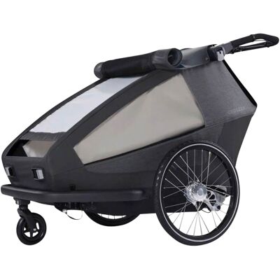 CROOZER Fahrradanhänger Yuuna grau CROOZER Fahrradanhänger Yuuna grau