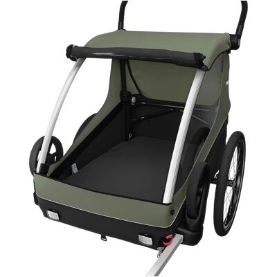 Thule Courier Fahrradanhänger vintage green gruen Thule Courier Fahrradanhänger vintage green gruen