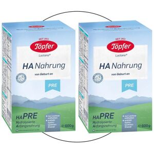 Töpfer Bundle 2er Pack Anfangsmilch HA Pre, 600g Töpfer Bundle 2er Pack Anfangsmilch HA Pre, 600g