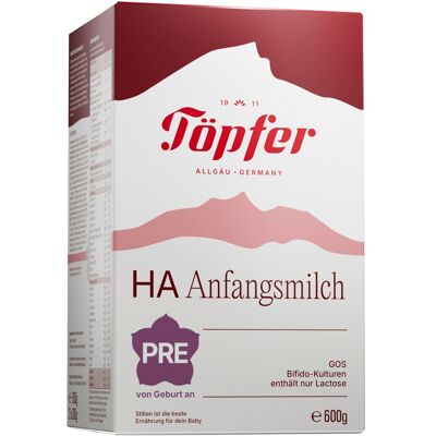 Töpfer Anfangsmilch HA Pre, 600g Töpfer Anfangsmilch HA Pre, 600g