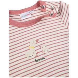 Bornino T-Shirt Ringel Gänse natur rosa mehrfarbig Bornino T-Shirt Ringel Gänse natur rosa mehrfarbig
