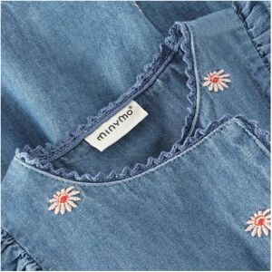 MINYMO Chambray-Kleid ohne Arm Blumen denim MINYMO Chambray-Kleid ohne Arm Blumen denim