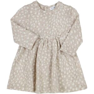 Gymp Kleid langarm mit Lurex Punkte beige gold mehrfarbig Gymp Kleid langarm mit Lurex Punkte beige gold mehrfarbig