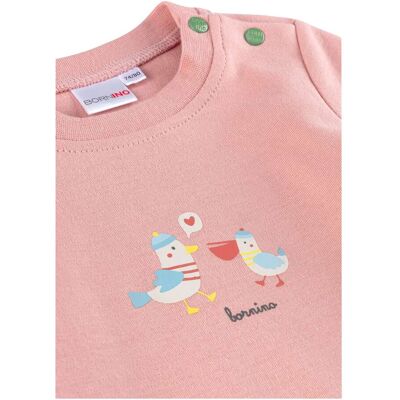Bornino T-Shirt Pelikan Möwe rosa Bornino T-Shirt Pelikan Möwe rosa