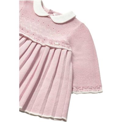 Mayoral Strickkleid langarm mit Bubikragen rosa Mayoral Strickkleid langarm mit Bubikragen rosa