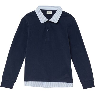 s.Oliver Poloshirt langarm blau s.Oliver Poloshirt langarm blau