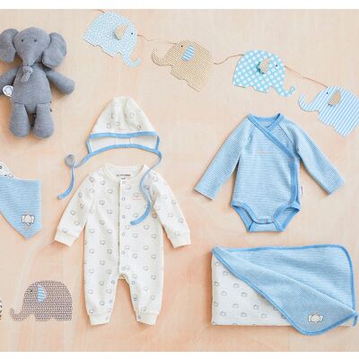 Bornino 8-tlg. Geschenkset Erstausstattung blau Bornino 8-tlg. Geschenkset Erstausstattung blau