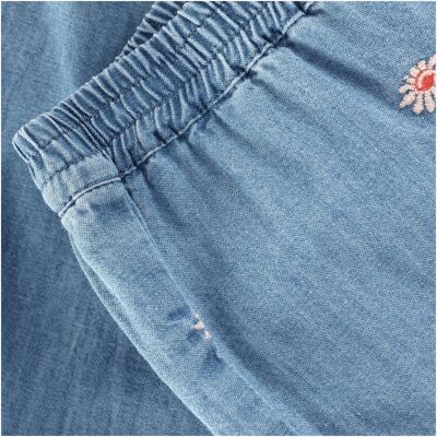 MINYMO Chambray-Hose Denim Blumen denim MINYMO Chambray-Hose Denim Blumen denim