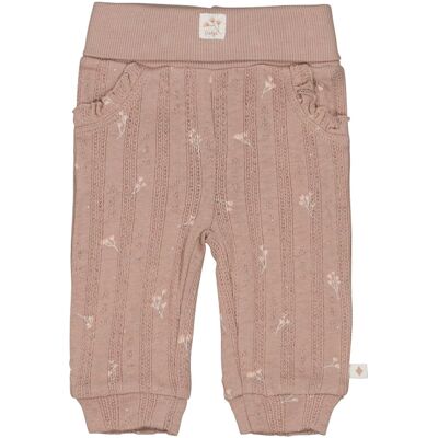 Feetje Ajour-Jogginghose Blumen Rüschen braun Feetje Ajour-Jogginghose Blumen Rüschen braun