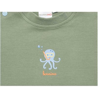 Bornino T-Shirt Oktopus gruen Bornino T-Shirt Oktopus gruen