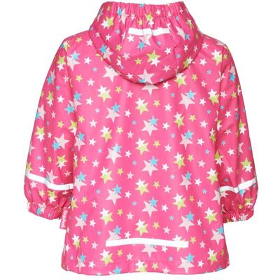 Playshoes Regenjacke mit abnehmbarer Kapuze Sterne pink Playshoes Regenjacke mit abnehmbarer Kapuze Sterne pink