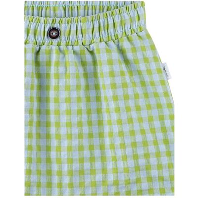 Sanetta Pure Shorts Karo gruen mehrfarbig Sanetta Pure Shorts Karo gruen mehrfarbig