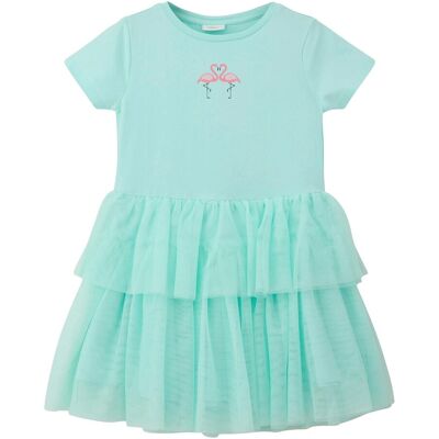 s.Oliver Tüllkleid kurzarm Flamingo tuerkis s.Oliver Tüllkleid kurzarm Flamingo tuerkis