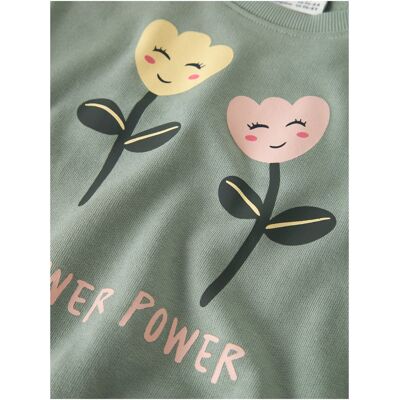 name it Sweatshirt Blumen gruen name it Sweatshirt Blumen gruen