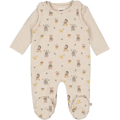 Feetje Strampler-Set Honigbären beige mehrfarbig Feetje Strampler-Set Honigbären beige mehrfarbig