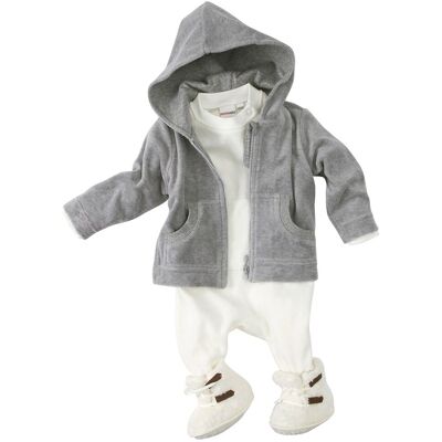 Bornino Nickijacke mit Kapuze grau Bornino Nickijacke mit Kapuze grau
