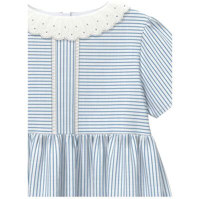 s.Oliver Webkleid mit Kragen Ringel blau weiss s.Oliver Webkleid mit Kragen Ringel blau weiss