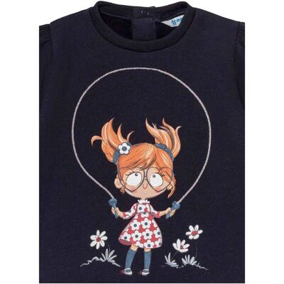 Mayoral Sweatkleid langarm Rüsche Mädchen blau Mayoral Sweatkleid langarm Rüsche Mädchen blau