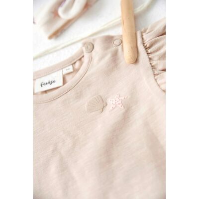 Feetje T-Shirt Ocean Rüschen beige Feetje T-Shirt Ocean Rüschen beige