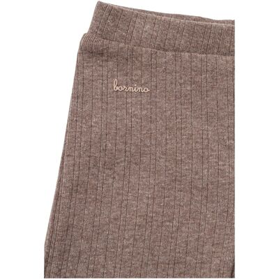 Bornino Hose mit Fuß Rippqualität braun Bornino Hose mit Fuß Rippqualität braun
