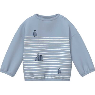 s.Oliver Sweatshirt Pinguine Ringel hellblau s.Oliver Sweatshirt Pinguine Ringel hellblau