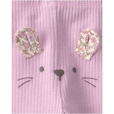 Carter's 3-tlg. Set Body kurzarm, Body langarm und Leggings Blumen Rippqualität lila Carter's 3-tlg. Set Body kurzarm, Body langarm und Leggings Blumen Rippqualität lila