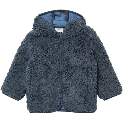 s.Oliver Plüschjacke Kapuze mit Ohren grau s.Oliver Plüschjacke Kapuze mit Ohren grau