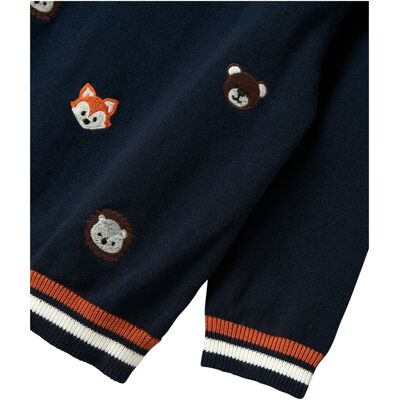 name it Pullover Tiere blau mehrfarbig name it Pullover Tiere blau mehrfarbig