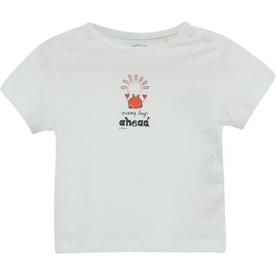s.Oliver T-Shirt Glitzer-Krabbe weiss s.Oliver T-Shirt Glitzer-Krabbe weiss