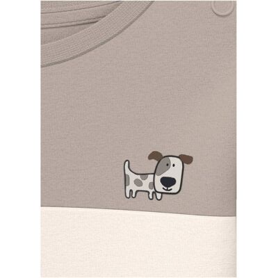 s.Oliver Shirt langarm Hund Colorblock blau beige s.Oliver Shirt langarm Hund Colorblock blau beige