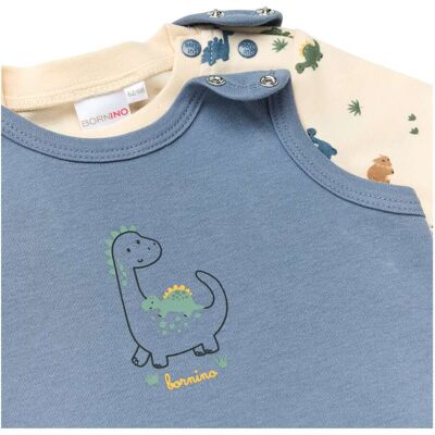 Bornino Strampler-Set 2-tlg. mit Shirt Wild Nature blau natur Bornino Strampler-Set 2-tlg. mit Shirt Wild Nature blau natur