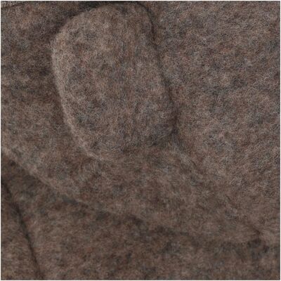 Huttelihut Wollfleece-Jacke Kapuze mit Ohren aus Merinowolle braun Huttelihut Wollfleece-Jacke Kapuze mit Ohren aus Merinowolle braun