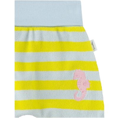 Sanetta Pure Frottee-Shorts Ringel Seepferdchen hellblau gelb mehrfarbig Sanetta Pure Frottee-Shorts Ringel Seepferdchen hellblau gelb mehrfarbig