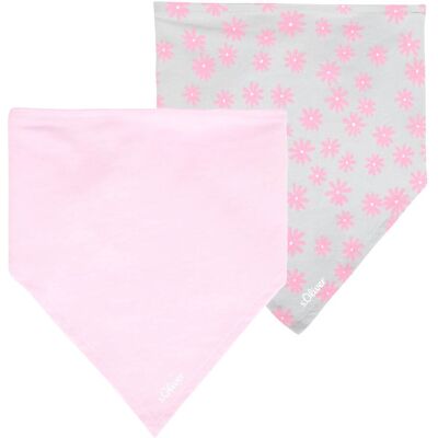 s.Oliver 2er-Pack Dreieckstücher Blumen rosa grau mehrfarbig s.Oliver 2er-Pack Dreieckstücher Blumen rosa grau mehrfarbig