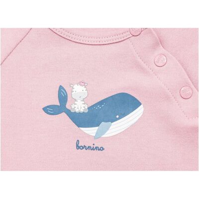Bornino Raglanshirt langarm Wal rosa Bornino Raglanshirt langarm Wal rosa