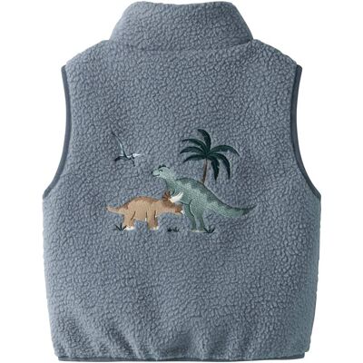 name it Plüschweste Dinos blau grau name it Plüschweste Dinos blau grau
