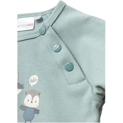 Bornino Raglanshirt langarm Cozy Friends gruen Bornino Raglanshirt langarm Cozy Friends gruen