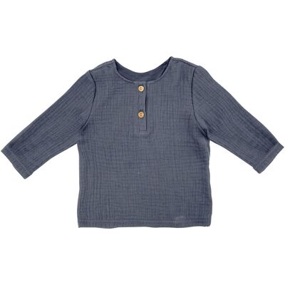 Maximo Musselin-Shirt langarm blau Maximo Musselin-Shirt langarm blau