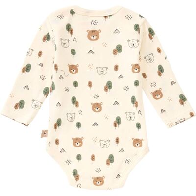 Bornino 3er-Pack Bodys langarm Tiny Forest blau natur Bornino 3er-Pack Bodys langarm Tiny Forest blau natur