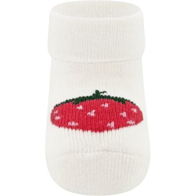 Ewers 3er-Pack Erstlingssocken Früchte natur rot Ewers 3er-Pack Erstlingssocken Früchte natur rot