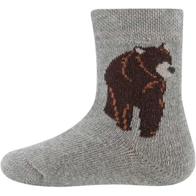 Ewers 2er-Pack Thermosocken Bär grau mehrfarbig Ewers 2er-Pack Thermosocken Bär grau mehrfarbig