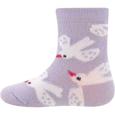 Ewers 3er-Pack Socken Vögel Herzen lila Ewers 3er-Pack Socken Vögel Herzen lila