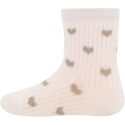 Ewers 2er-Pack Socken Karo Herzen beige Ewers 2er-Pack Socken Karo Herzen beige