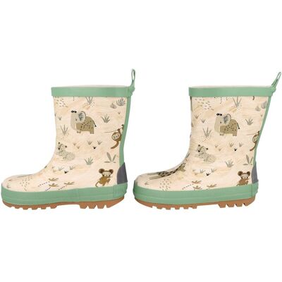 Maximo Gummistiefel Safari beige gruen Maximo Gummistiefel Safari beige gruen