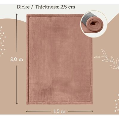 Hakuna Matte Kinderteppich mit Memory-Schaum 150x200 cm braun Hakuna Matte Kinderteppich mit Memory-Schaum 150x200 cm braun