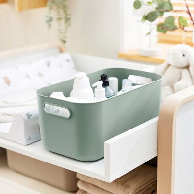 Rotho Babydesign Aufbewahrungsbox KAYO stapelbar 12 l gruen Rotho Babydesign Aufbewahrungsbox KAYO stapelbar 12 l gruen