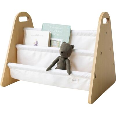 3 sprouts Bücherregal doppelseitig weiss beige 3 sprouts Bücherregal doppelseitig weiss beige
